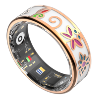 Smart Ring Forever Botanical SR-101 Bluetooth v5.4BLE 5ATM Różowe złoto #6
