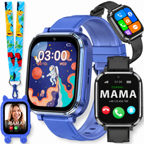 Smartwatch Dla Dziecka GPS Dziecięcy Zegarek Telefon SIM Nauka Aparat Bajki