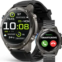 SMARTWATCH MĘSKI ZEGAREK GPS WODOSZCZELNY BRANSOLETA DUŻY EKRAN AMOLED