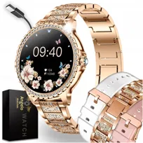 SMARTWATCH ZEGAREK DAMSKI POLSKIE MENU ROZMOWY SMART WATCH DLA KOBIETY PL