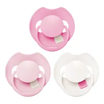 Smoczek dynamiczny LOVI Prime Tutti Frutti 18m+ 3 szt Peony Pink