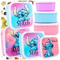 ŚNIADANIÓWKA POJEMNIKI 3w1 LUNCH BBOX LILO I STITCH PUDEŁKA DLA DZIECI