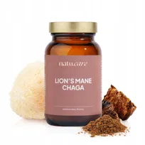 Soplówka Jeżowata Lion’s Mane Chaga Adaptogeny Ekstrakt w Proszku Natu Care