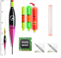 Spławik ŚWIECĄCY - 30g Wyporności - Zmiana Koloru Dwie funkcje + 2x Bateria