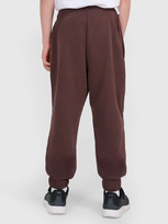 Spodnie joggery dresowe chłopięce brązowe 4F Brązowy 122 4F