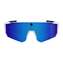 Sportowe okulary Colmi V06 AI Białe (z niebieskimi szkłami)