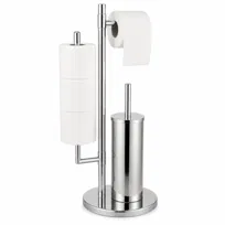 Stojak łazienkowy SISU na papier toaletowy szczotka WC chrom Yoka Home