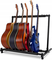 STOJAK NA 5 GITAR STATYW NA GITARĘ WIESZAK GITARY OCHRONNA PIANKA DO 60KG