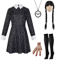 Strój kostium przebranie halloween Damski XS Wednesday Gotycki Addams