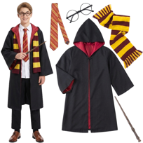 STRÓJ KOSTIUM PRZEBRANIE HARRY CZARODZIEJ MAGIK ZESTAW NA HALLOWEEN M