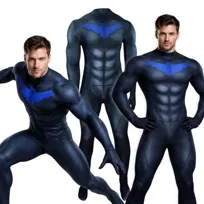 STRÓJ SUPERBOHATER KOSTIUM WOJOWNIK MROCZNY RYCERZ COSPLAY 158 164 CM