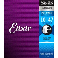 Struny do gitary akustycznej Elixir 11000 10-47