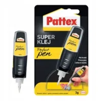 Super Klej PATTEX Perfect Pen - 3g szybkoschnący bezbarwny precyzyjny do plastiku metalu ceramiki tkanin wodoodporny aplikator.