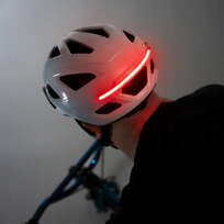 Światło LED na Kask Rowerowy Czerwone lampka ostrzegawcza 3 tryby brightz