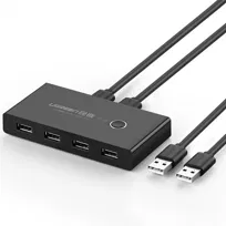 Switch przełącznik KVM USB 2x4 UGREEN, USB 2.0