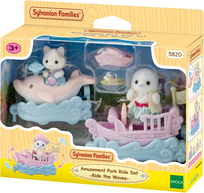 Sylvanian Families Ride the Waves zestaw park rozrywki foka i kotek 7 el