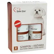 Szampon+odżywka dla psów o jasnej sierści OVERZOO, 2x250 ml
