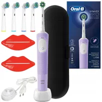 Szczoteczka elektryczna ORAL-B Vitality PRO Protect X Clean - fioletowa końcówki etui timer 3 tryby czyszczenia bateria 10 dni