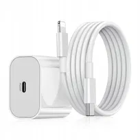 SZYBKA ŁADOWARKA DO IPHONE KOSTKA 25W + KABEL 1M / USB-C DO IPHONE LIGHTING