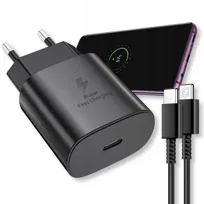 SZYBKA ŁADOWARKA SIECIOWA 25W FAST CHARGE DO TELEFONU + KABEL USB-C 1M