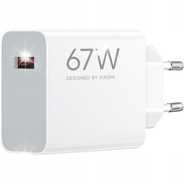 Szybka ładowarka sieciowa Xiaomi 67W HyperCharge, 1x USB-A, lekka przenośna Xiaomi