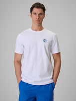 T-shirt bawełniany męski 4F 4FRSS26TTSHM4323-10S Biały M 4F