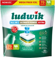 Tabletki do zmywarek Ludwik All in 1 Ultimate Power Extra Mint 70 szt.