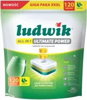 Tabletki do zmywarek Ludwik All in 1 Ultimate Power Lemon 120 szt.