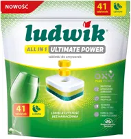 Tabletki do zmywarek Ludwik All in 1 Ultimate Power Lemon 41 szt.