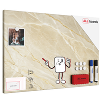 Tablica na magnesy METALboards, beżowy marmur 60x40 cm