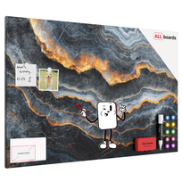 Tablica na magnesy METALboards, ciemny łupek 90x60 cm