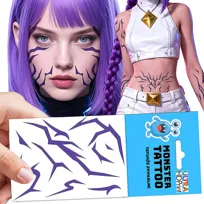 TATUAŻE DO CHARAKTERYZACJI HUNTRIX RUMI ZNAKI COSPLAY ŁOWCZYNI DEMONÓW
