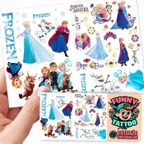 TATUAŻE ZMYWALNE DLA DZIECI FROZEN KRAINA LODU WZORY ORYGINALNE