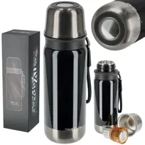 Termos turystyczny do kawy herbaty stalowy premium 500ml - dark grey