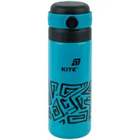 TERMOS Z KUBKIEM DLA DZIECI METALOWY SITKO 500 ml TURKUSOWY KITE