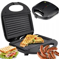 Toster Opiekacz Typ Grill Do Kanapek Panini Tortilla Nieprzywierająca 750W