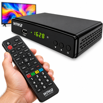TUNER DEKODER TV Naziemnej FULL HD DVB-T2 najnowszej generacji Z PILOTEM