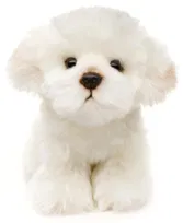 Uni-Toys - Maltańczyk - 18 cm (wysokość) - pluszowy pies, zwierzę domowe - pluszowa zabawka, przytulanka