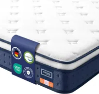 VASAGLE 90 x 200 x 20 cm Medium Firm Gel Memory Foam Pocket Spring Mattress