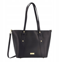 VENEZIA torebka damska duża shopper skóra naturalna czarna torba elegancka Inna marka