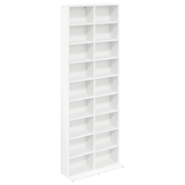 vidaXL Kabinet na płyty CD Biały 65 x 23,5 x 175 cm