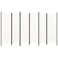 vidaXL Parawan 6-panelowy, biały, 300 x 180 cm