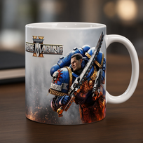 Warhammer 40 000 Space Marine 2 gra prezent dla gracza kubek gadzet