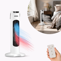 Wentylator z Funkcją Chłodzenia i Ogrzewania ADM 1500W 55 cm z Pilotem Inna marka