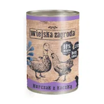 Wiejska Zagroda Karma mokra kurczak z kaczką dla kotów 400g