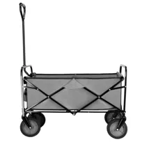 Wózek transportowy, ogrodowy składany 80 kg szaro-czarny