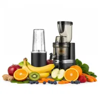Wyciskarka wolnoobrotowa 4Swiss BM202 black + blender NB102
