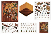 WYKLEJANKA 3D DIY KAWIARNIA – KREATYWNE NAKLEJKI PRZESTRZENNE HANDMADE