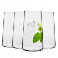 Wysokie szklanki INFINITY KROSNO 4szt 600ml duże do napojów wody