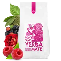 YERBA MATE malina 1kg herbata green energia CON PALO malina lio kofeina tea